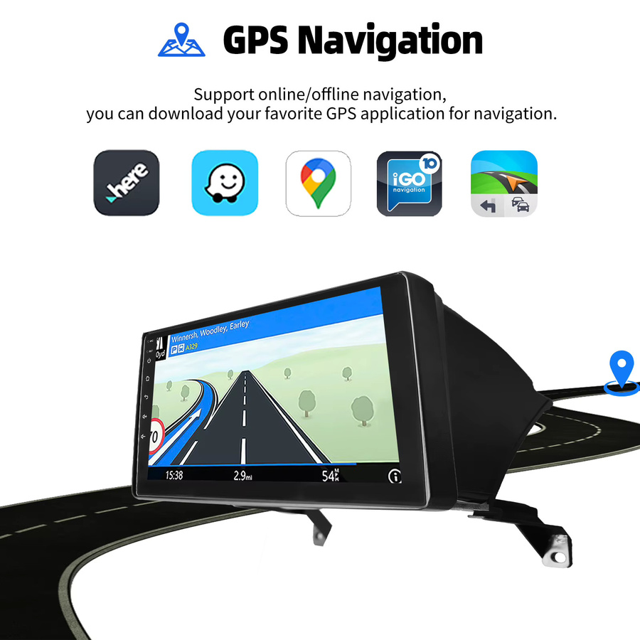 ESSGOO 9 Zoll IPS Touchscreen Autoradio für Opel Astra H 2006-2014 mit Android 15, Wireless Apple CarPlay, Android Auto, GPS, WiFi, Bluetooth und Lenkradfernbedienung, Schwarz - Bild 5