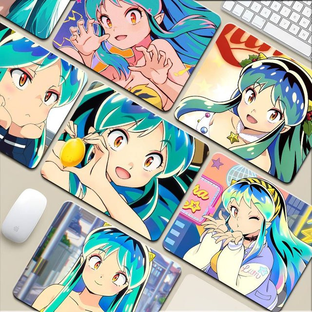 Moetch Urusei Yatsura Anime Mauspad und Tastatur-Pad in Multicolour, rutschfeste Schreibtischunterlage für Laptop und PC - Bild 1