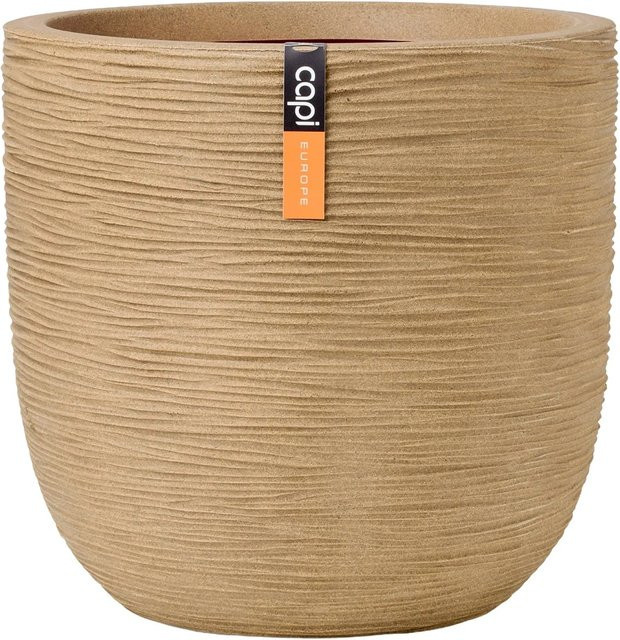 Capi Europe Blumentopf Kugel Rib NL in Beige, Breite: 43 cm, Höhe: 41 cm - Bild 1