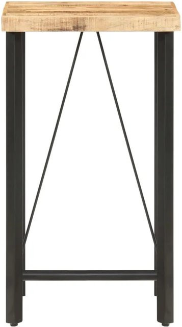 vidaXL Bartisch aus Mangoholz in Braun im Industrie-Look, B/T/H: 60 x 60 x 107 cm - Bild 1
