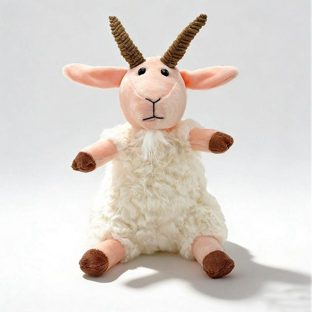 Yiran toy Sitzendes Ziegen-Stofftier, Plüsch / Textil, ab 14 Jahren - Bild 1