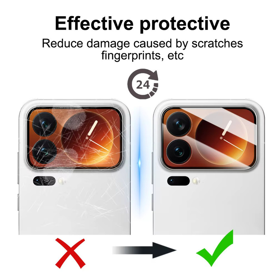 HD Anti-Kratz-Kameraschutz aus gehärtetem Glas für Xiaomi 17 Pro Max, 3D-Kameraobjektivschutz, transparent - Bild 5