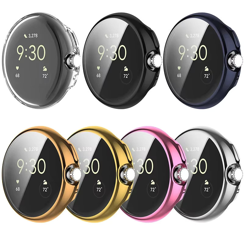 Google Smartwatch-Hülle, gehärtetes Glas, transparent, Google Pixel Watch 3 2 1 - Bild 4