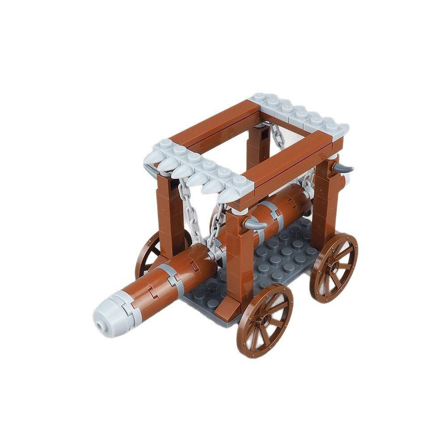 SixBricks Antike Kriege Römischer Soldat Holzkarren Fahrzeug, Bausteine Set, ab 6 Jahren - Bild 2