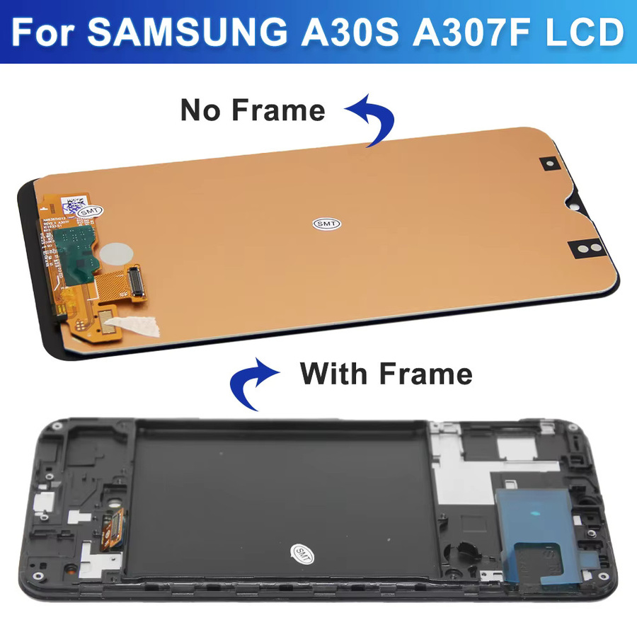 Samsung A30S LCD-Display mit Rahmen als digitaler Touchscreen in Schwarz für A307 A307F A307FN A307G A307YN - Bild 2