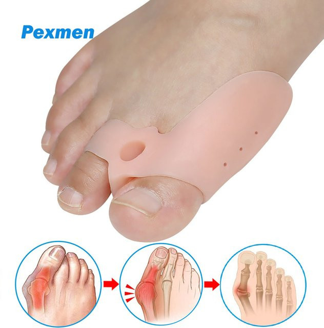 Pexmen Bunion Corrector Zehenspreizer mit Gelschild, Unisex - Bild 1