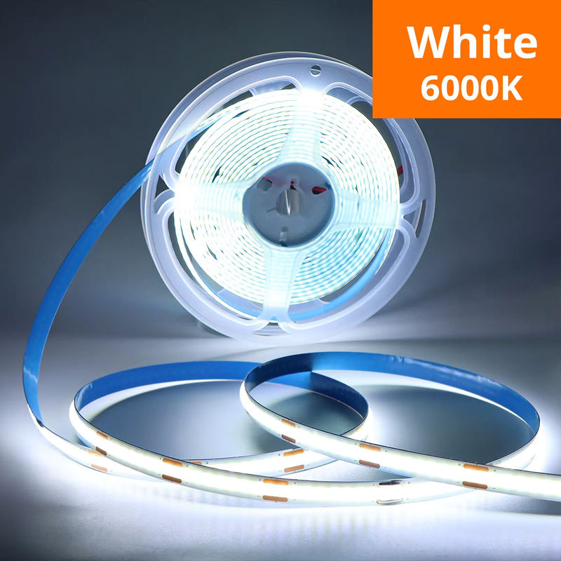 Lcamaw COB LED-Streifenlicht DC12V in Weiß mit DuPont-Anschluss für Küchenschrank- und Möbelbeleuchtung - Bild 4