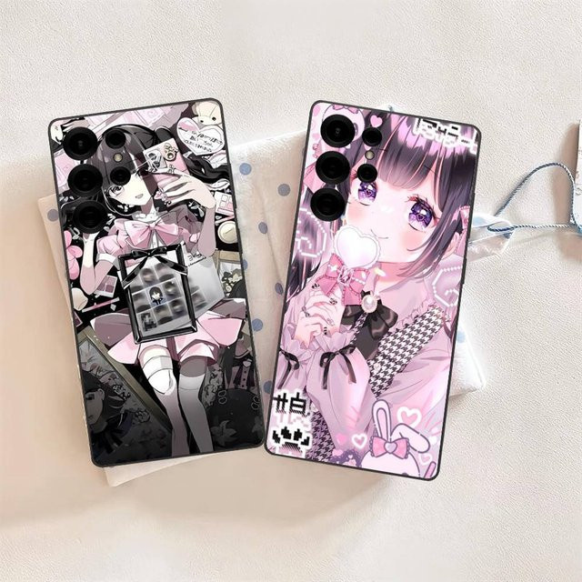 Jirai Kei Handyhülle in Pink für Samsung Galaxy S24 FE S25 Ultra S23 S22 S21 S20 Plus Lite 5G - Bild 1