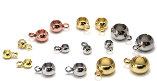 SUMOORL Abstandshalter-Perlen Edelstahl, Silber, Unisex - Bild 1