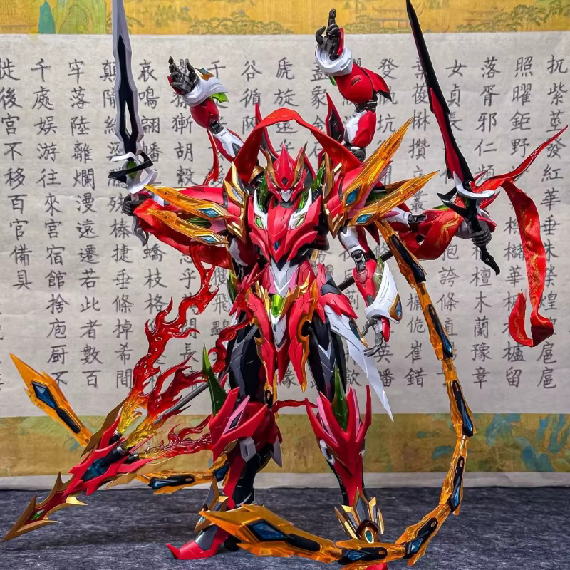 Motor Nuclear NeZha Montagemodellbausatz, Actionfiguren, Sechsarmiger Mecha mit Lotusbasis - Bild 2
