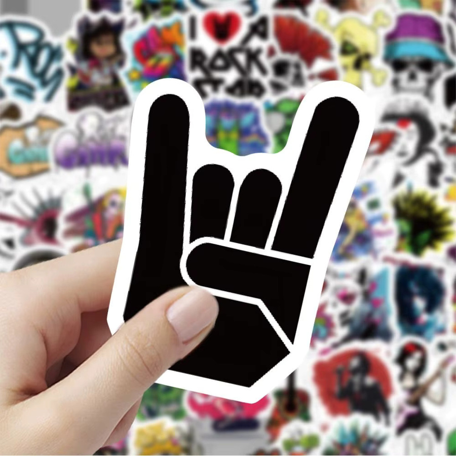 60 Stück Cartoon Hip Hop Rock Goth Graffiti Aufkleber LanLanStickersWorld Multicolour - Bild 3