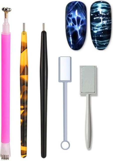 LULAA Magnetischer Nail Art Stick für Cat Eye 9D Effekt, 5 Stück - Bild 1