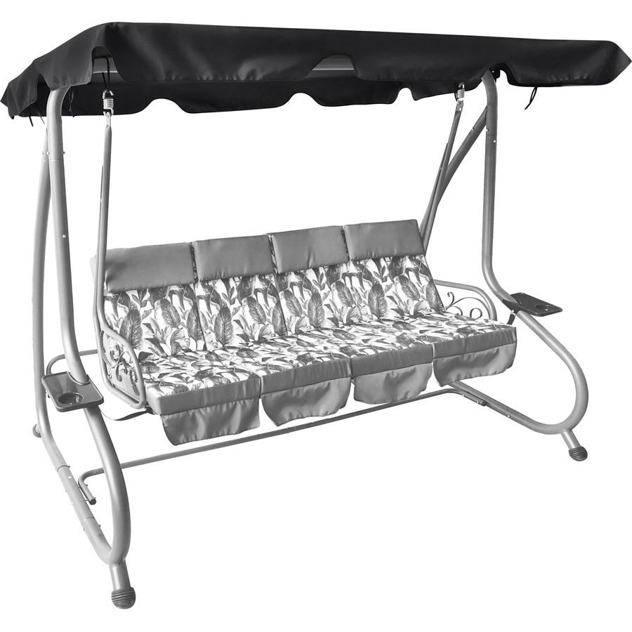 Ersatzdach für Hollywoodschaukel Talca 4-Sitzer aus Polyester, Dunkelgrau, B: 145 cm, T: 257 cm - Bild 1