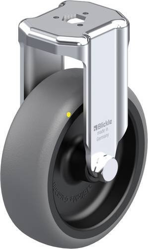 Blickle Bockrolle BKRA-TPA 101G-ELS in Schwarz und Grau mit 100mm Rad-Durchmesser und 70kg Tragfähigkeit - Bild 1