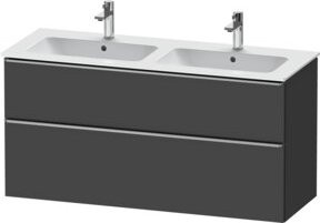 Duravit Waschtischunterschrank D-Neo in Grau Matt, B/T/H: 128 x 46,2 x 62,5 cm - Bild 1