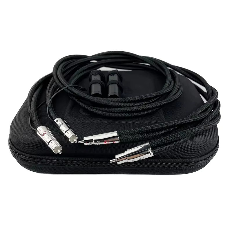 Dragon RCA-Kabel PSS Pure Silver Audiophile HiFi-Audio-Verbindungskabel in Silber - Bild 2