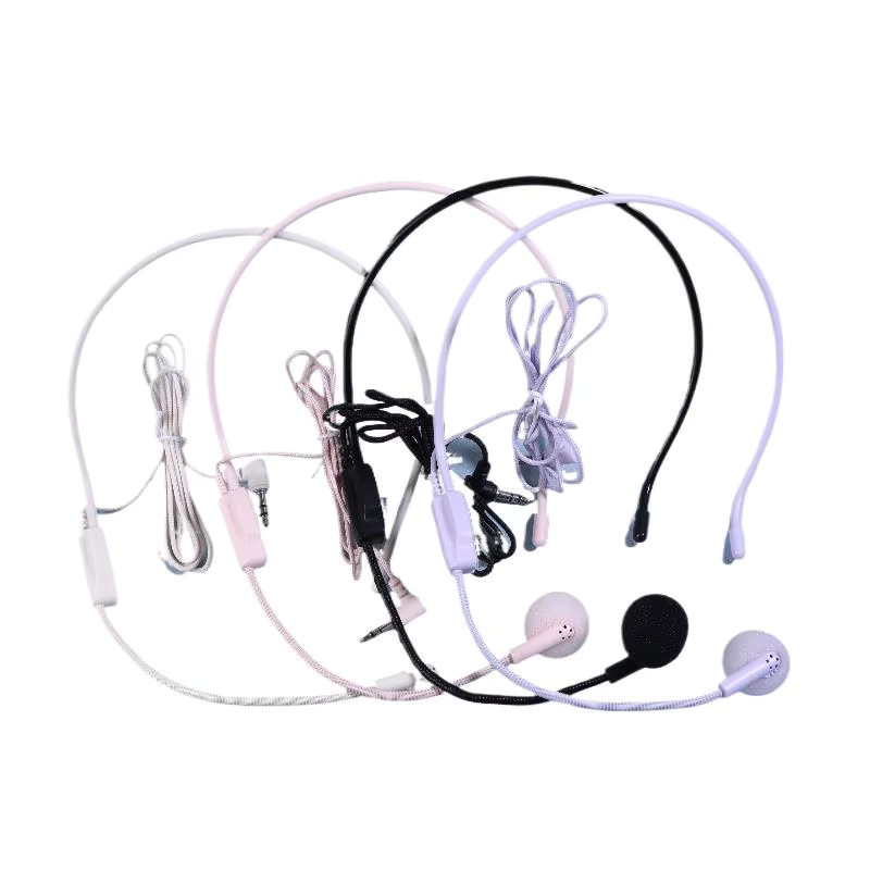 Tragbares Headset-Mikrofon mit 3,5 mm Klinkenstecker in Weiß für Lehre und Meetings - Bild 2