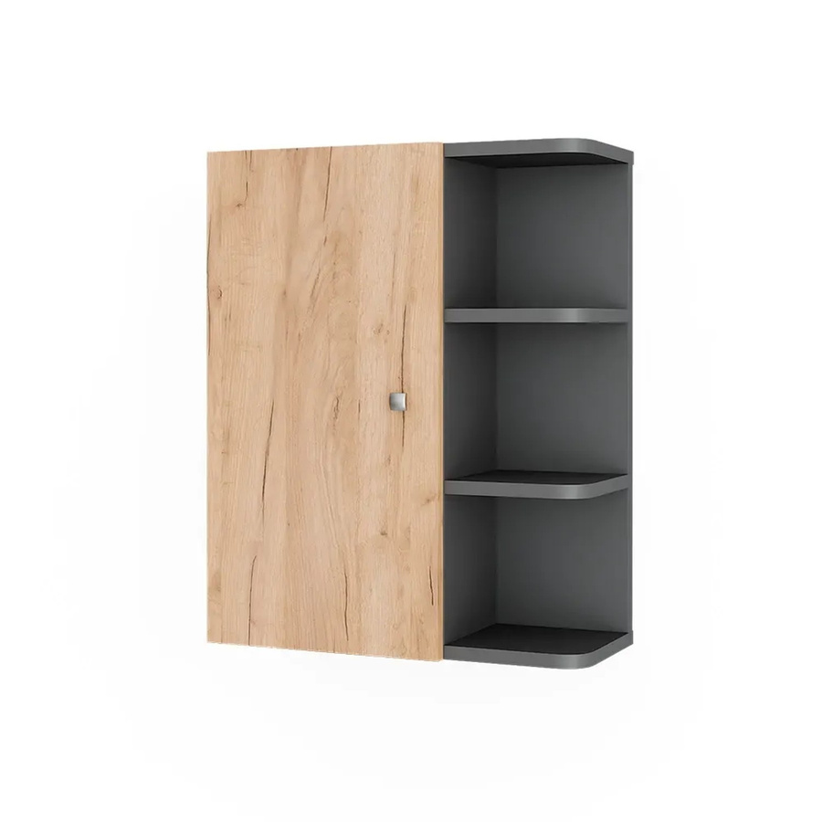Vicco Hängeschrank Fynn für das Badezimmer in Anthrazit, B/H: 47,2 x 59,2 cm - Bild 2