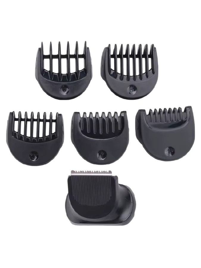 Braun A74G Bartschneiderkopf Ersatz-Rasierkopf mit 5-teiligem Führungskamm-Trimmset in Schwarz für Braun Series 3 - Bild 7
