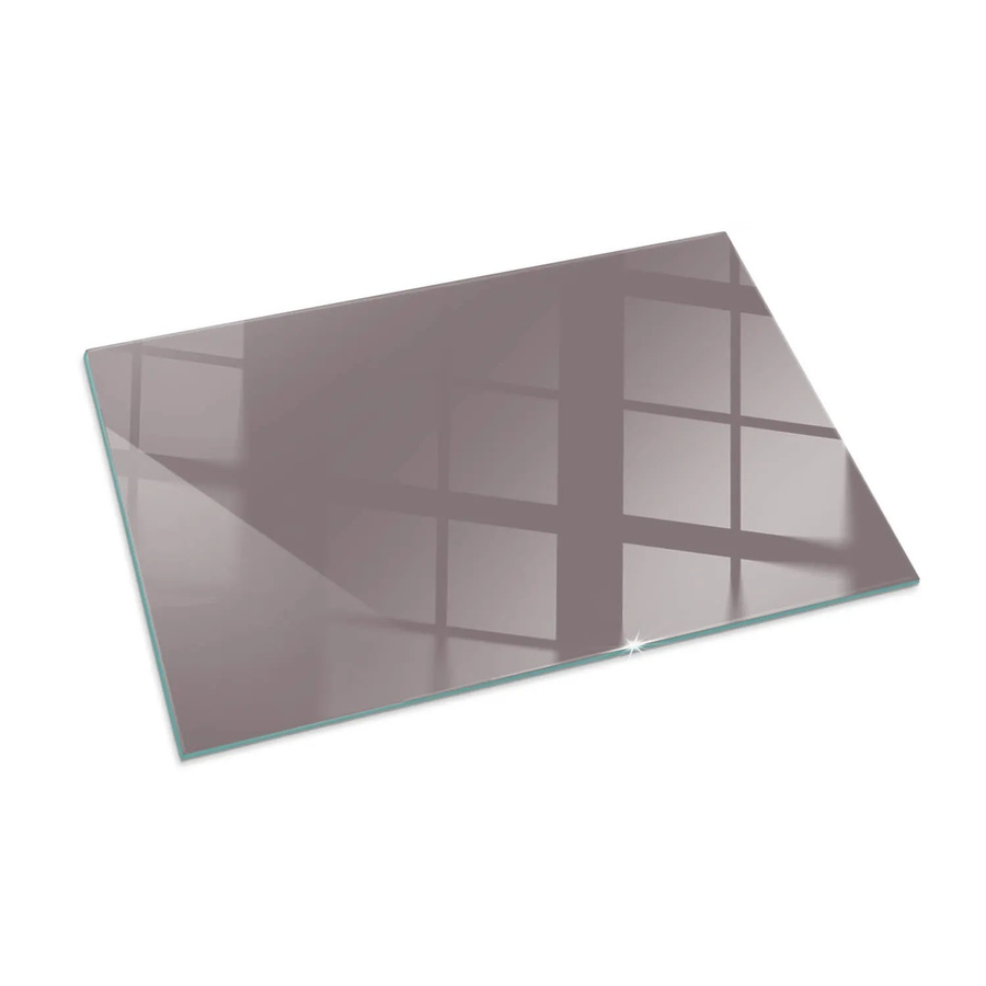 Tulup Kamin-Glasplatte Funkenschutzplatte aus Glas in Rosa, B: 100 cm, T: 70 cm - Bild 2