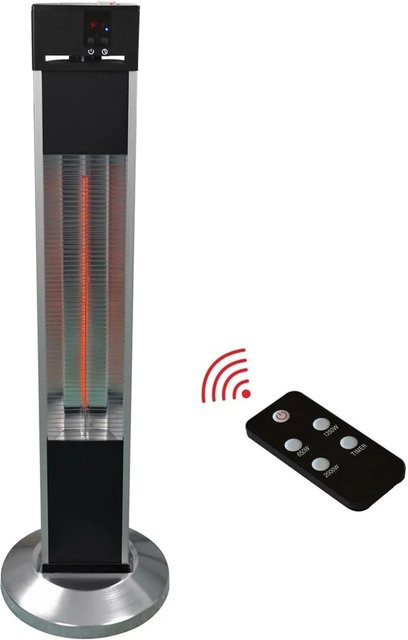 e2 elektro Terrassen-Heizstrahler Infrae 2000 W in Schwarz aus Aluminium - Bild 1