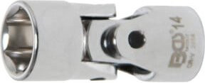 BGS Kardangelenk-Einsatz Sechskant 2454, Antrieb Innenvierkant 3/8 Zoll, SW 14 mm, Silber - Bild 1