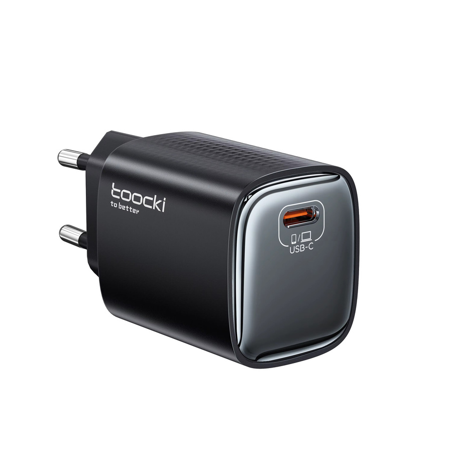 Toocki PD 45 W USB GaN Ladegerät mit USB-C Anschluss in Schwarz für Samsung, iPhone und Macbook mit EU-Stecker - Bild 6