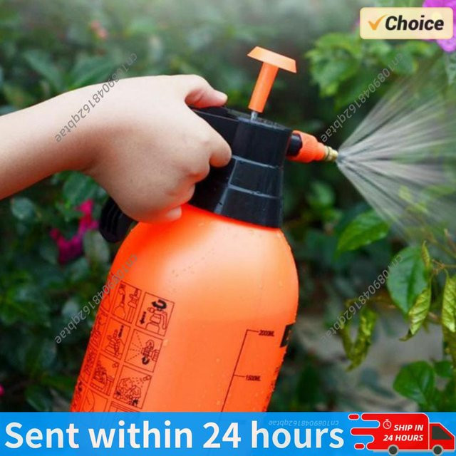 ATUOTIN Handdruck-Wassersprüher in Orange, verstellbarer manueller Gartensprüher und Desinfektionssprühflasche mit 2/3L Fassungsvermögen - Bild 1