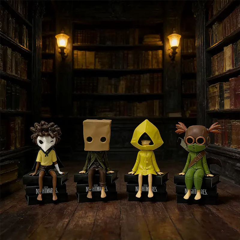 Bandai Little Nightmares Monitor Top Figuren Set vol.1-2 mit Mono, Six und Low in Mehrfarbig - Bild 3