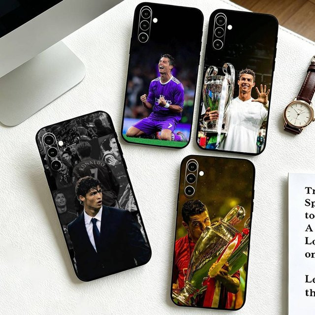 Berühmte A-Athletes-C-CR7 Handyhülle für Samsung Galaxy A73 A72 A71 A70 A53 A52 A51 in Schwarz, weiche Schutzhülle - Bild 1