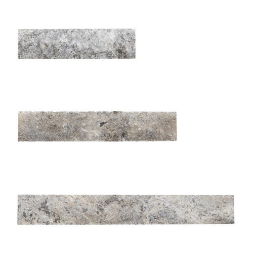 WOHNRAUSCH Wandverblender Mudra Grey aus Travertin, Farbe: Grau, Beige, Braun, 0,5 m² - Bild 2