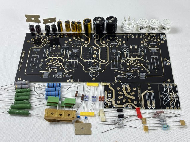 HengyRandian HiFi Vakuumröhrenverstärker-Bausatz mit 6V6 / EL84 Röhren nach DYNACO-Schaltung, Stereo-Verstärker-Kit mit 10 W in Multicolor - Bild 1