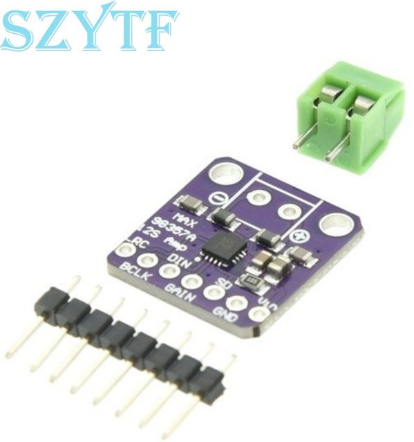 SZYTF Max98357 I2S Audio Verstärker Modul Klasse-D in Violett für ESP32 und Raspberry Pi - Bild 1