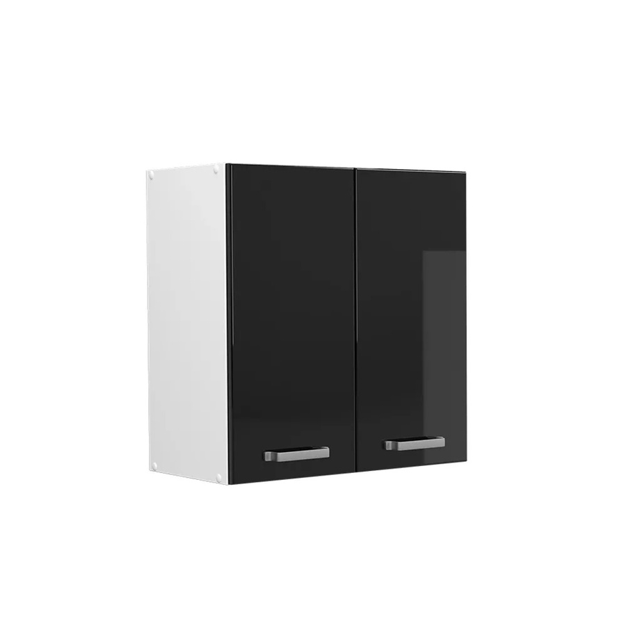 Vicco Hängeschrank R-Line Küchenschrank modern Weiß Schwarz B/T/H: 60 x 31 x 60 cm - Bild 3