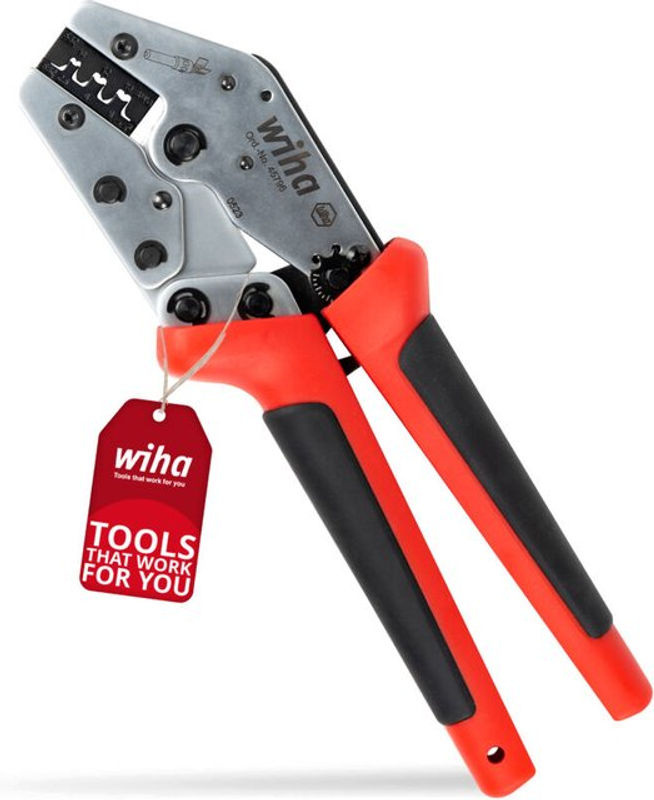 Wiha MC4 45796 Crimpzange für Photovoltaik-Verbinder und Solar-Steckverbinder 2.5 bis 6 mm² in Rot - Bild 2