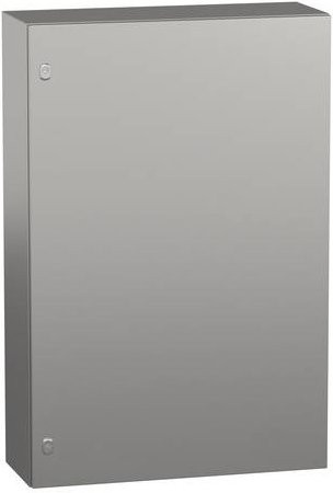 Schneider Electric SPACIAL S3X Edelstahl Schaltschrank mit Scotch Brite Oberfläche, Farbe: Silber, H x B x T: 120 x 80 x 30 cm - Bild 1
