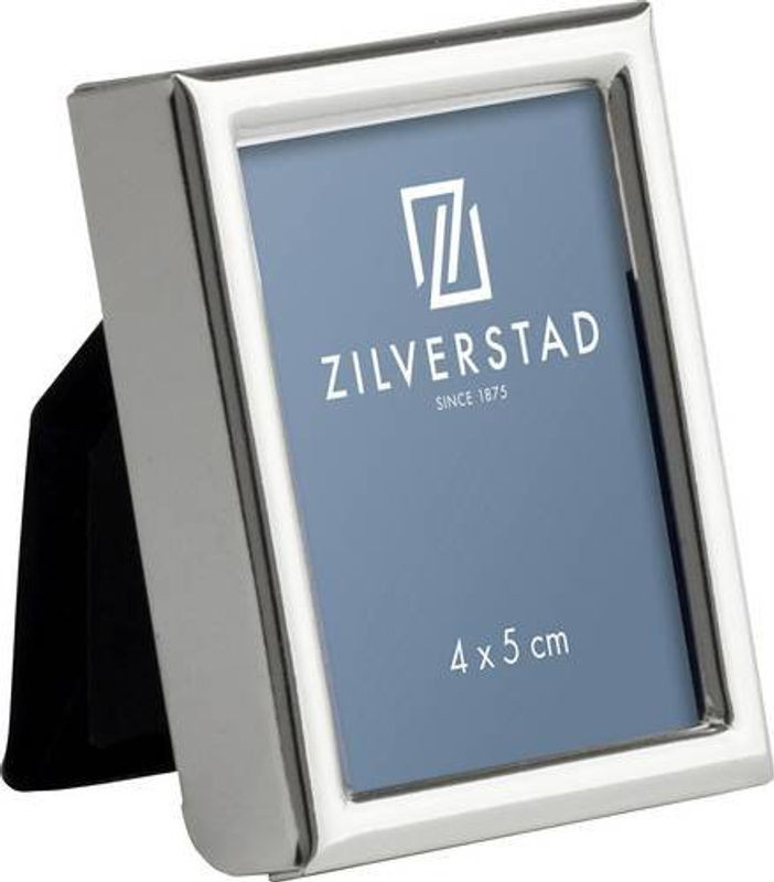 Zilverstad Bilderwechselrahmen aus Metall in Silber für Tischaufsteller oder Wandmontage, Format: 4 x 5 cm - Bild 1