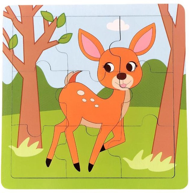 Yiran toy Puzzle-Spielzeug, Tiere und Fahrzeuge, 9-teiliges Set, ab 3 Jahren - Bild 1