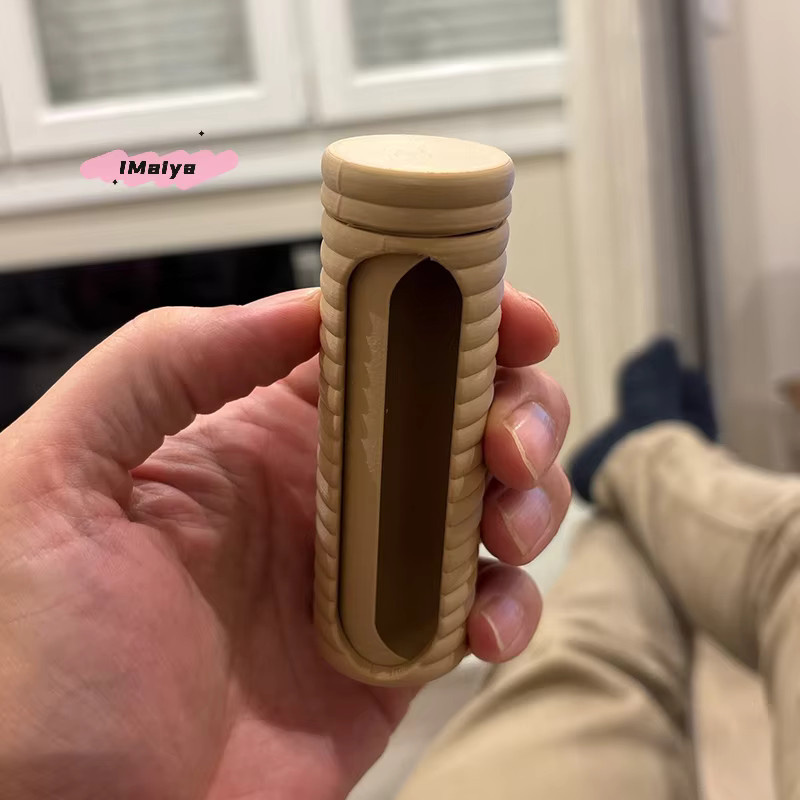 Tragbare Aufbewahrungsbox aus Kunststoff für Wattestäbchen, Zahnstocher und Bastelbedarf als Reise-Organizer - Bild 4