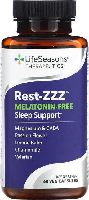 LifeSeasons Rest-ZZZ Schlafmittel, 60 vegetarische Kapseln - Bild 1