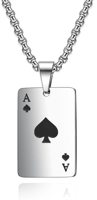 YIRAN Jewelry Anhänger Edelstahl, Schwarz, Herren - Bild 1