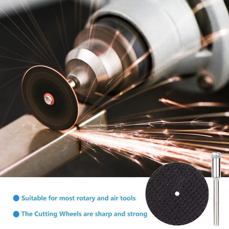 CMCP Schleiftrennscheibe mit Dornen 32 mm für Dremel-Zubehör zum Schneiden von Metall und für Drehwerkzeuge, Schwarz - Bild 4