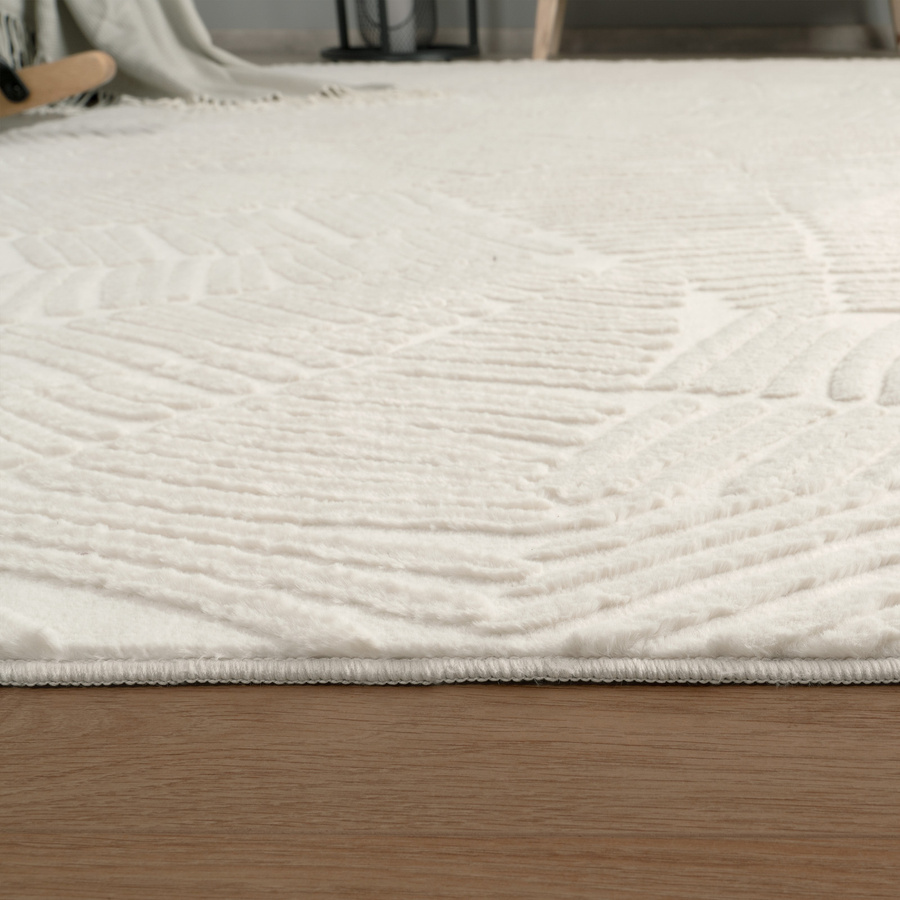 Fellteppich Lelystar in Creme, rechteckiger Kunstfellteppich für dein Wohnzimmer, Breite: 200 cm, Tiefe: 280 cm - Bild 3