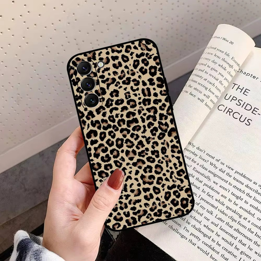 Samsung Handyhülle Soft Cover mit Leoparden-Geparden-Print für Galaxy S21 S22 S23 S24 S25 S26 Ultra FE Plus 5G A52S in Multicolour - Bild 2