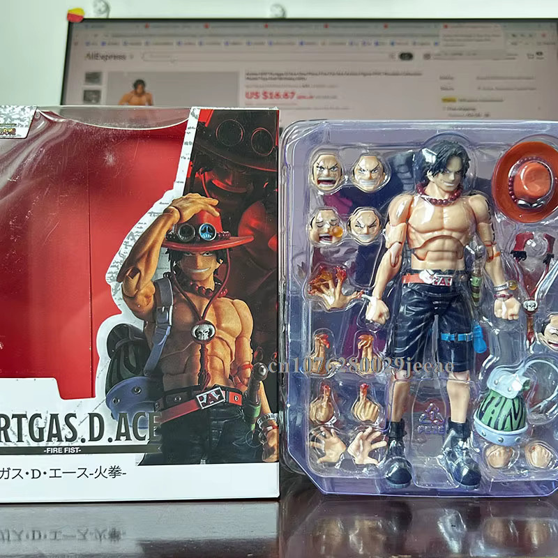 Bandai One Piece S.H.Figuarts Portgas D. Ace Actionfigur aus PVC - Bild 1