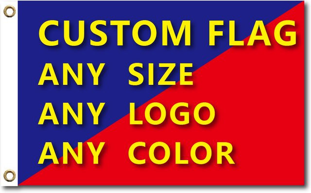 Individuell bedruckte Flagge von Funtalk mit abstraktem Design und Messingösen, rechteckig, B/H: 60 x 60 cm - Bild 1