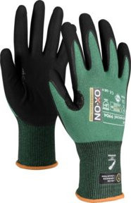 OX-ON Schnittschutzhandschuh Cut Advanced 9904 in Schwarz-Grün, Größe 11 (XXL) - Bild 1