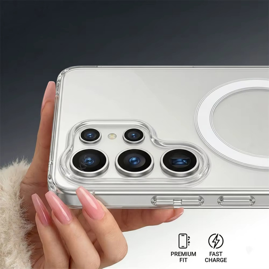 MagSafe Magnetische Schutzhülle für Samsung Galaxy S26 S25 S24 S23 S22 S21 FE Plus Ultra A57 A37 A17 Transparent Stoßfeste TPU und PC Abdeckung - Bild 2