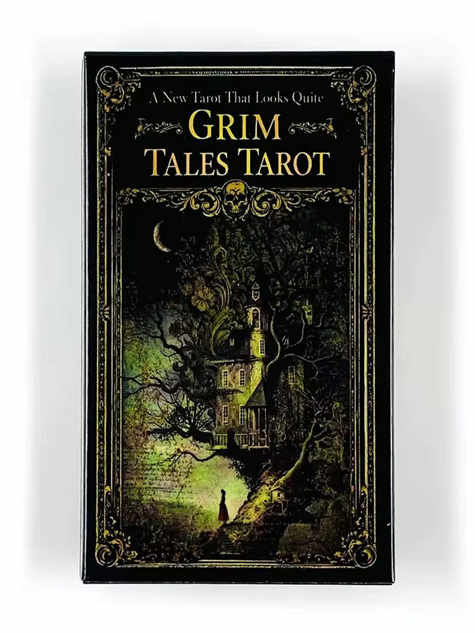 UOSO Grim Tales Tarotkarten, Brettspiel, 78 Tarotkarten, englische Version - Bild 1