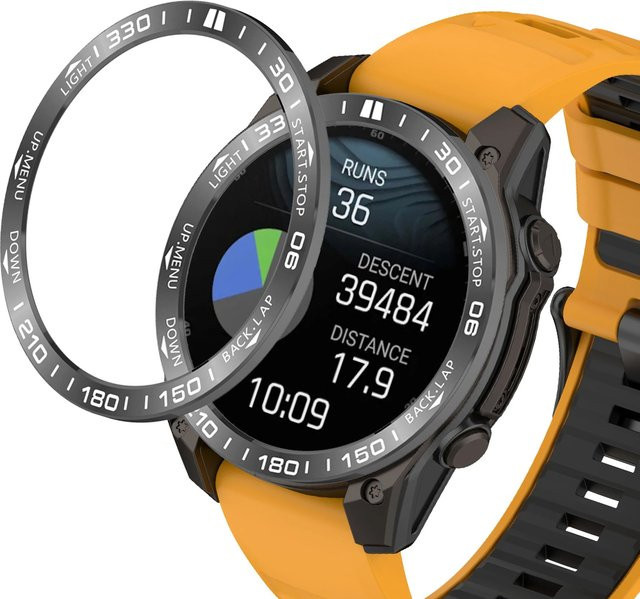 Metallrahmenring für Garmin Fenix 8, Edelstahl, Silber, Unisex - Bild 1